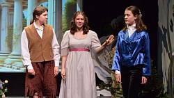 A girl in period costume