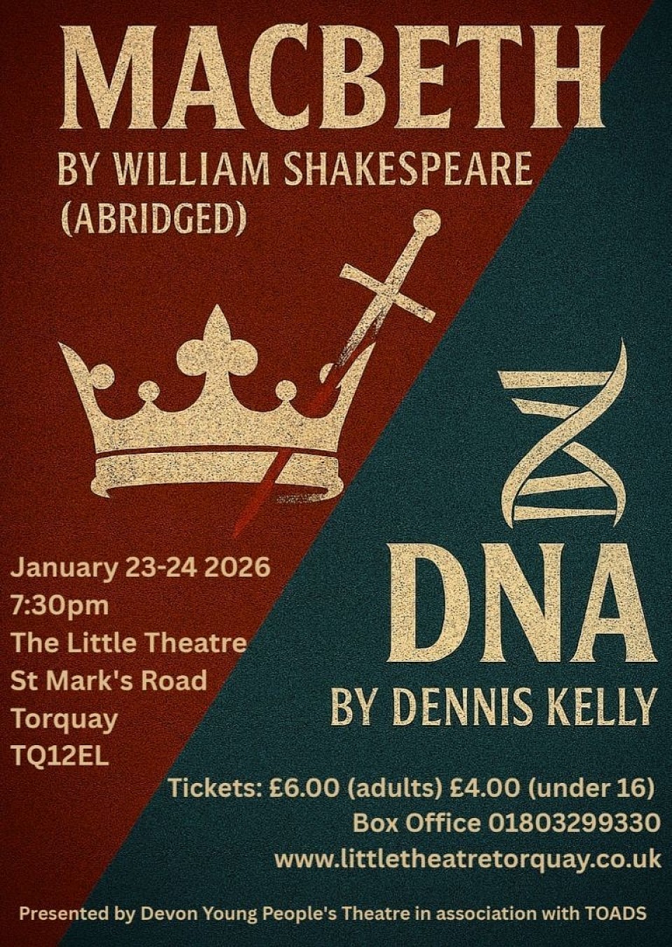 Macbeth DYPT YOUTH SHOWCASE DNA